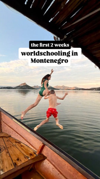 Instagram reel: we pulled our kids out of school and moved to Montenegro with Boundless Life