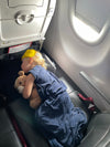 Inflatable Footrest for Airplane Sleep