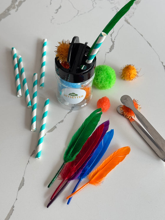 Spice Jar Pom Pom Activity