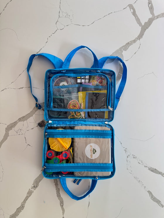 jetsetter mini convertible grommet backpack Kids Travel Activity Bag - Mini Jetsetter | Ultimate Travel Solution