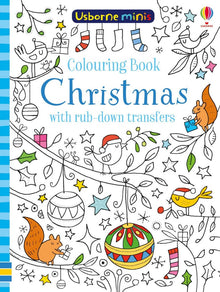  Mini Christmas Colouring Book With Rub-Down Transfers