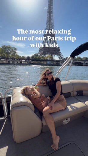 Instagram post: The most relaxing hour of our Paris trip with kids